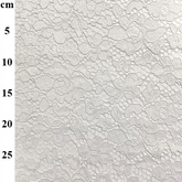 Dentelle numérique florale blanche 100 % polyester, largeur 146 cm, tricotée pour le quilting, la couture, le patchwork, les fanions et la décoration intérieure.